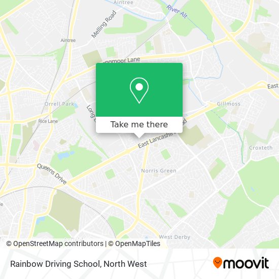 Rainbow Driving School map