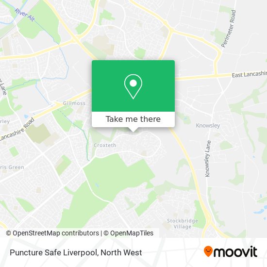 Puncture Safe Liverpool map
