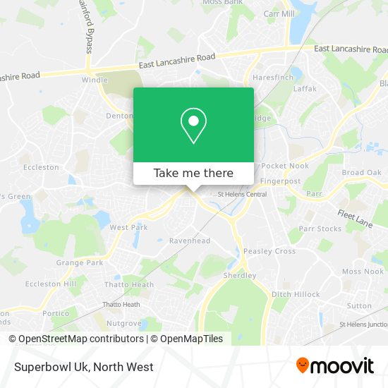 Superbowl Uk map