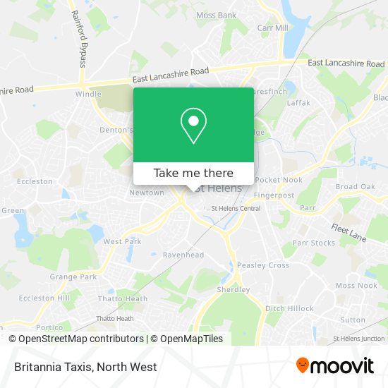 Britannia Taxis map