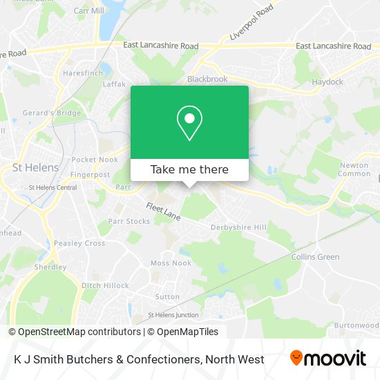 K J Smith Butchers & Confectioners map