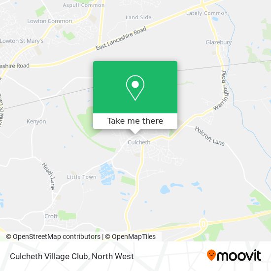 Culcheth Village Club map