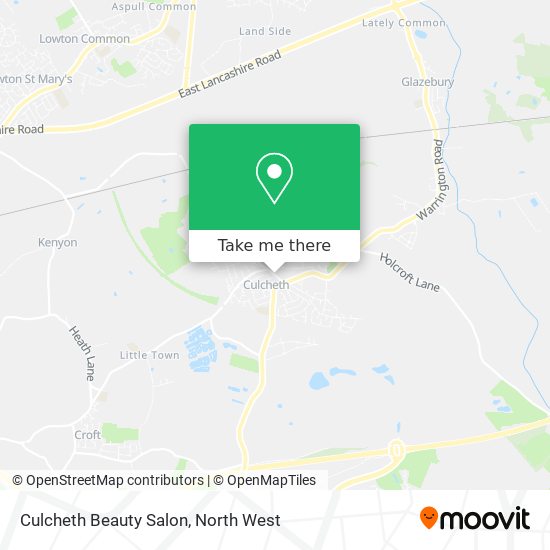 Culcheth Beauty Salon map