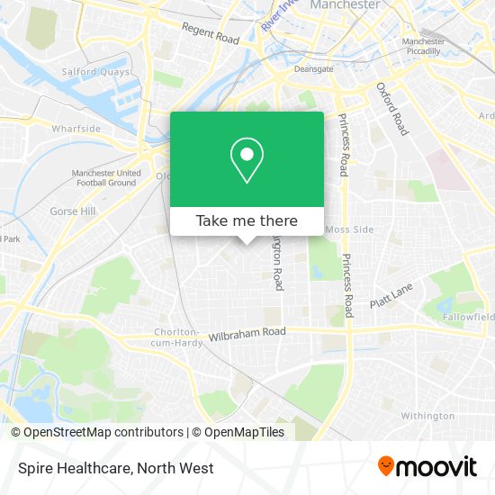 Spire Healthcare map