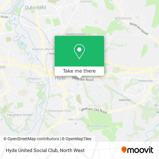 Hyde United Social Club map