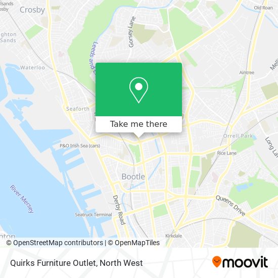 Quirks Furniture Outlet map