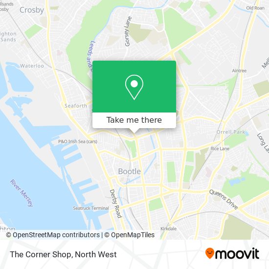 The Corner Shop map