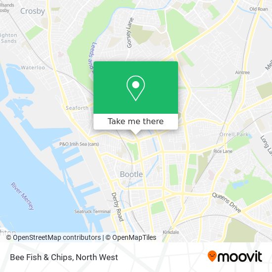 Bee Fish & Chips map