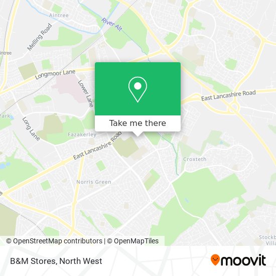 B&M Stores map