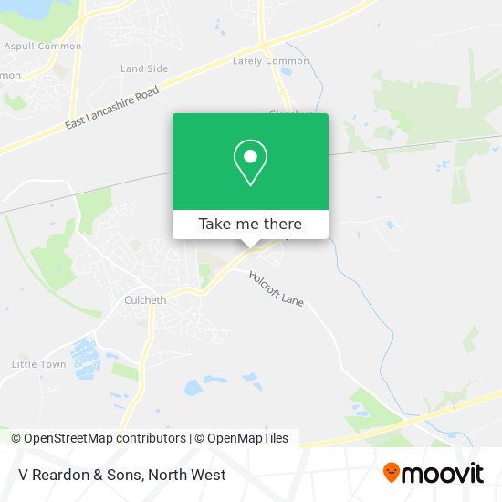 V Reardon & Sons map