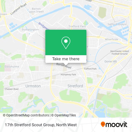17th Stretford Scout Group map