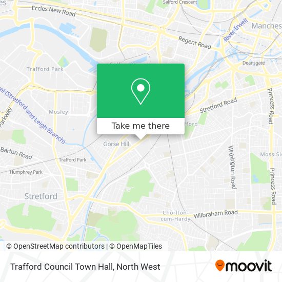 Trafford Council Town Hall map