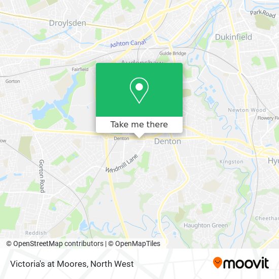 Victoria's at Moores map