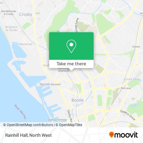 Rainhill Hall map