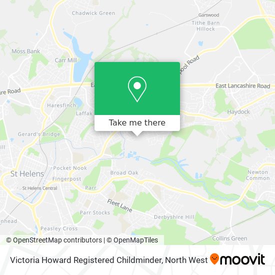 Victoria Howard Registered Childminder map