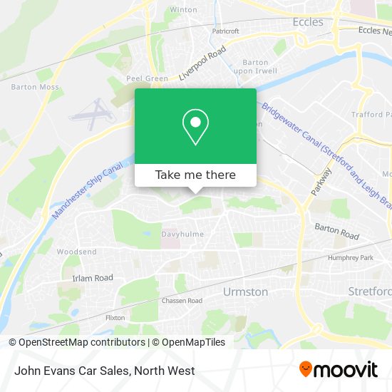 John Evans Car Sales map
