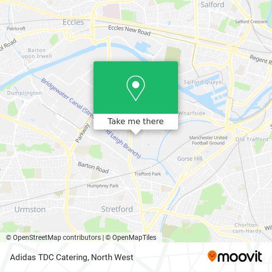 Adidas TDC Catering map