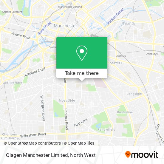 Qiagen Manchester Limited map