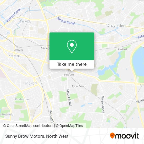 Sunny Brow Motors map