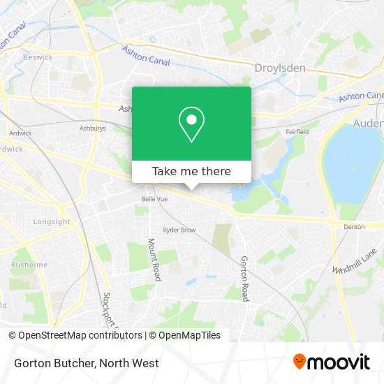 Gorton Butcher map