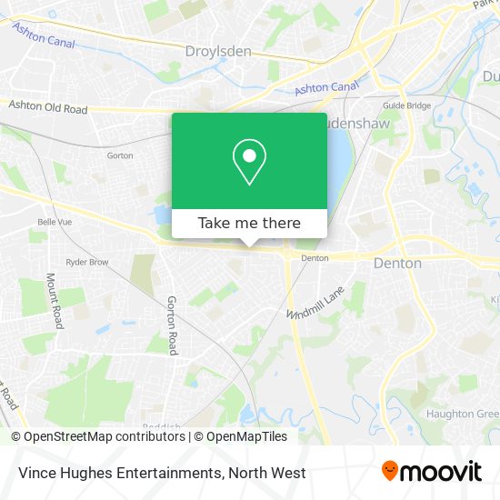 Vince Hughes Entertainments map