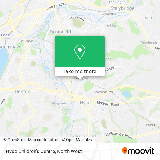 Hyde Children's Centre map