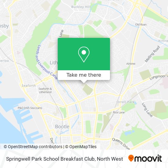 Springwell Park School Breakfast Club map