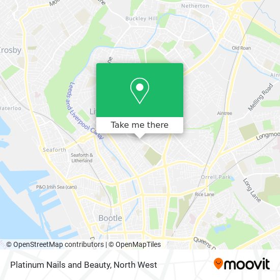 Platinum Nails and Beauty map
