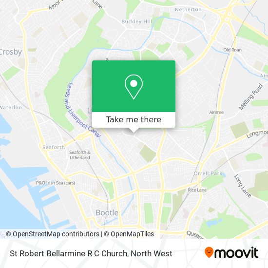 St Robert Bellarmine R C Church map