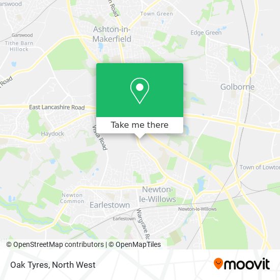 Oak Tyres map
