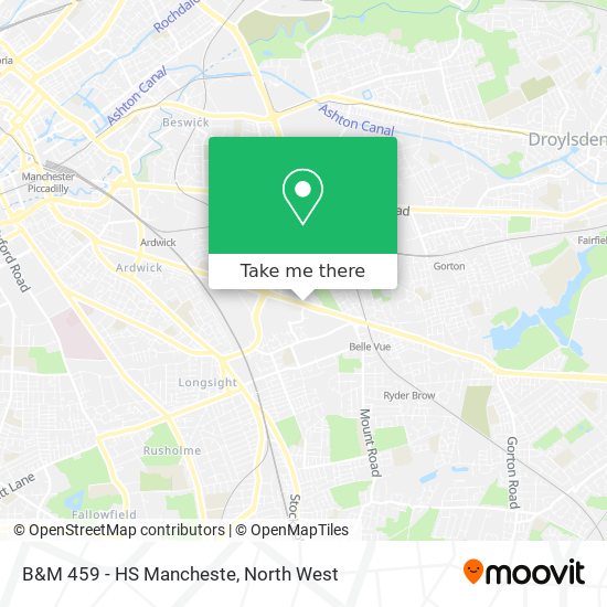 B&M 459 - HS Mancheste map