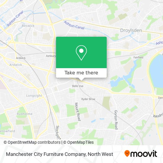 Manchester City Furniture Company map