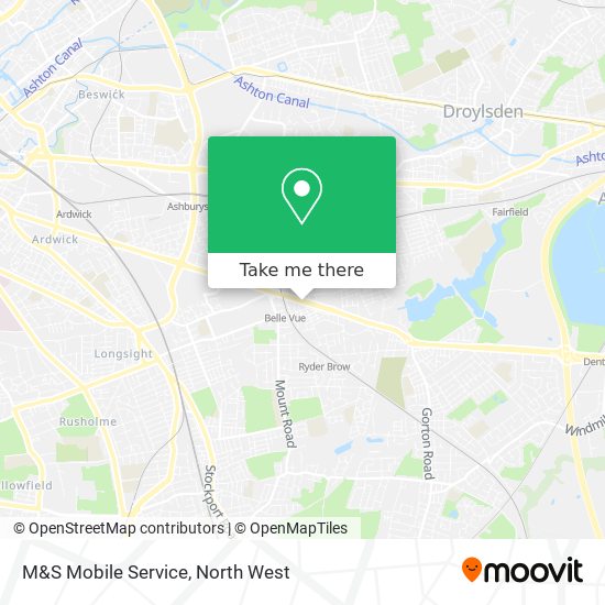 M&S Mobile Service map