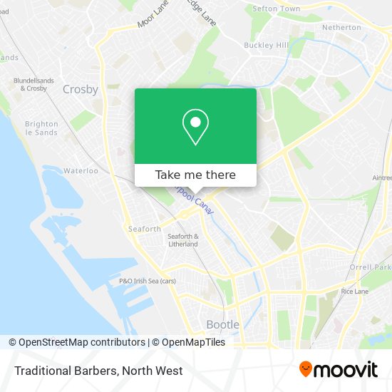 Traditional Barbers map