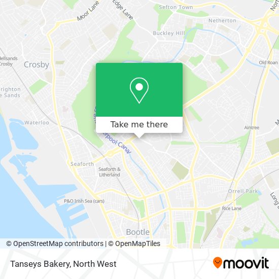 Tanseys Bakery map