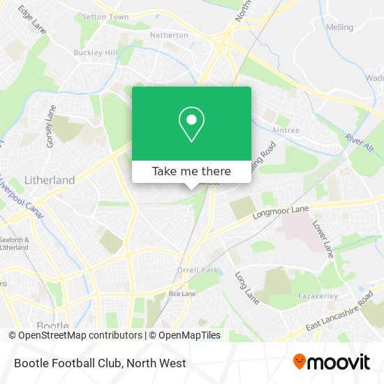 Bootle Football Club map