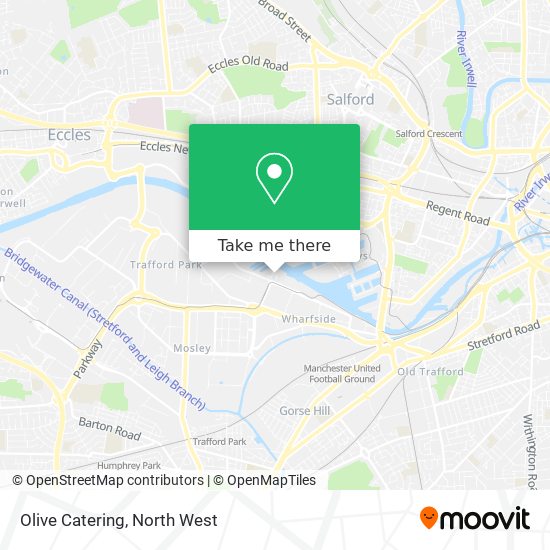 Olive Catering map