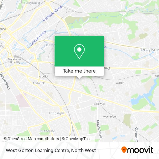 West Gorton Learning Centre map