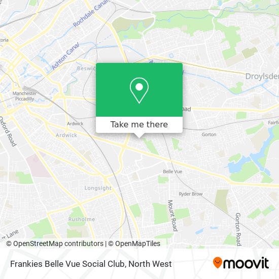 Frankies Belle Vue Social Club map