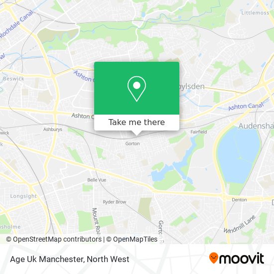 Age Uk Manchester map