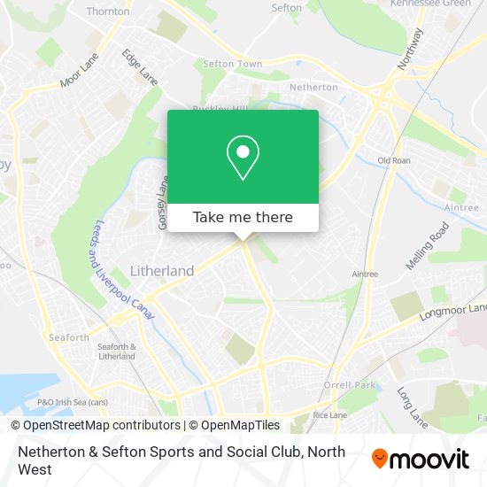 Netherton & Sefton Sports and Social Club map