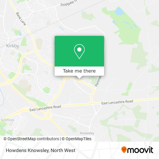 Howdens Knowsley map