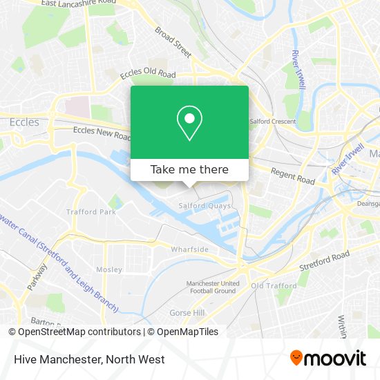 Hive Manchester map