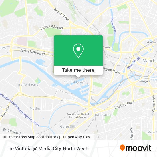 The Victoria @ Media City map