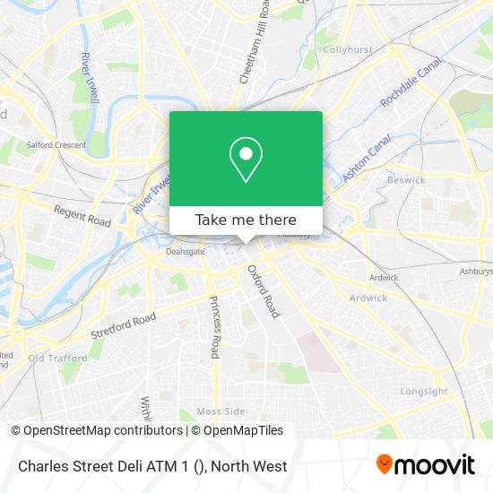 Charles Street Deli ATM 1 map