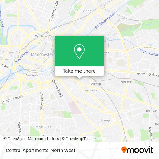 Central Apartments map