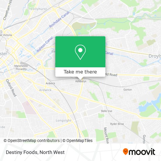 Destiny Foods map