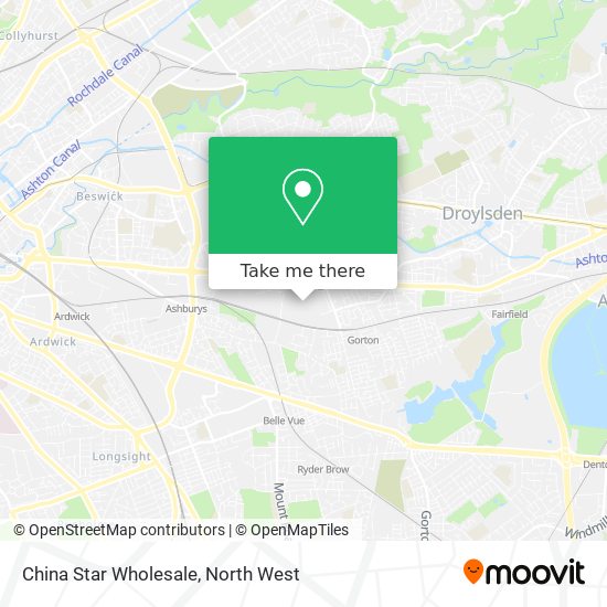 China Star Wholesale map