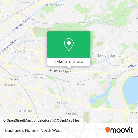 Eastlands Homes map