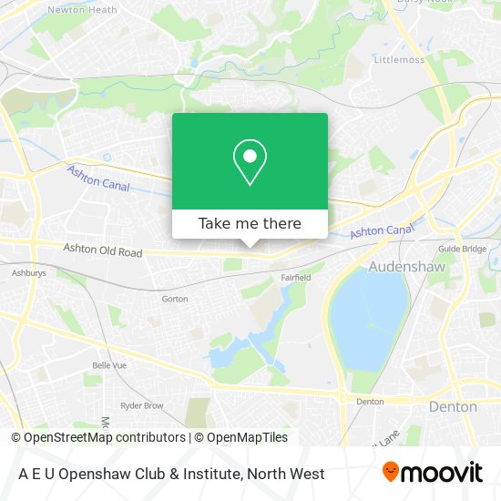 A E U Openshaw Club & Institute map